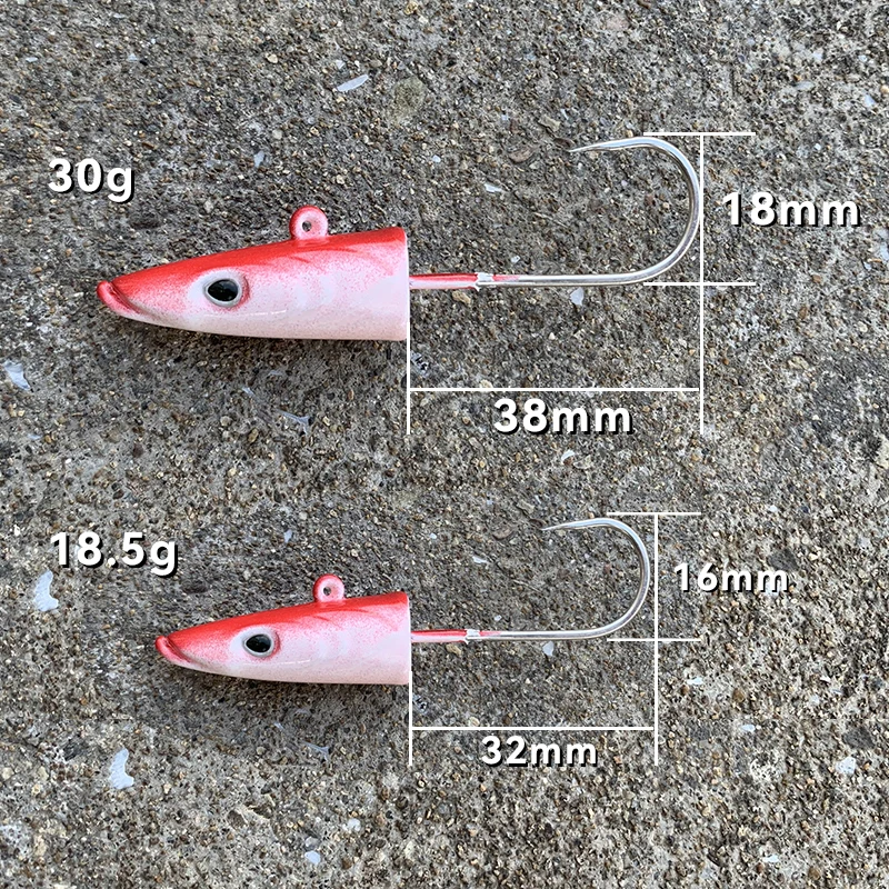 Sea Bass Swim Jig Lure Set - Soft Bait For Ocean & Freshwater Fishing