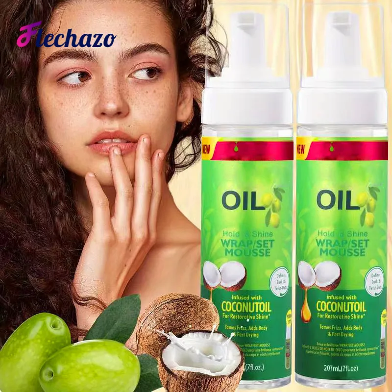 OliveOilHoldShineWrapSetMousseGoodSmellFoamingCurlMousse