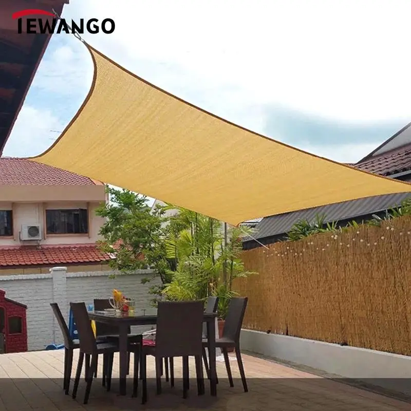 

9 Colors Breathable Anti UV HDPE Sun Shading Net Arc Side Rectangle Sun Sails Netting Garden Gazebo Awnings Canopy Sunshade Net