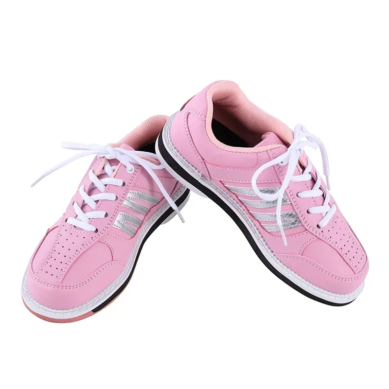 Women Bowling Shoes Skidproof Sole Professional Sport Shoes Breathable Sneakers Size