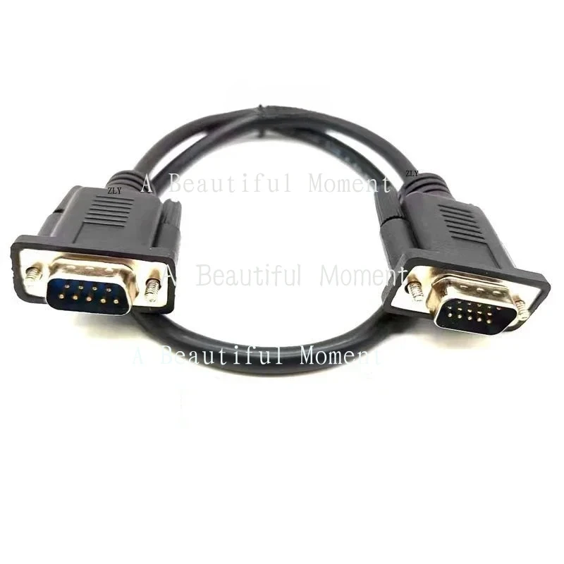 HH--맞춤형 DB9-DB15 3열 VGA RS232 남성-여성 핀홀 15핀 9핀 시리얼 포트 플러그 데이터 케이블