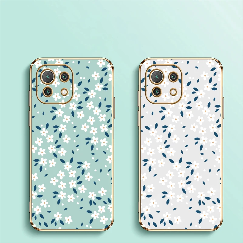 Floral Shockproof Soft Phone Case with Printed Design