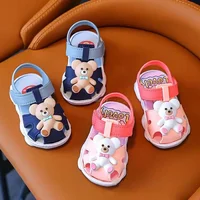 0-3Y Anti Slip Soft Sole Outdoor Children Walking Shoes Cute Cartoon Bear Boys Girls Baby Sandal Waterproof Infant Kids Sandals 3