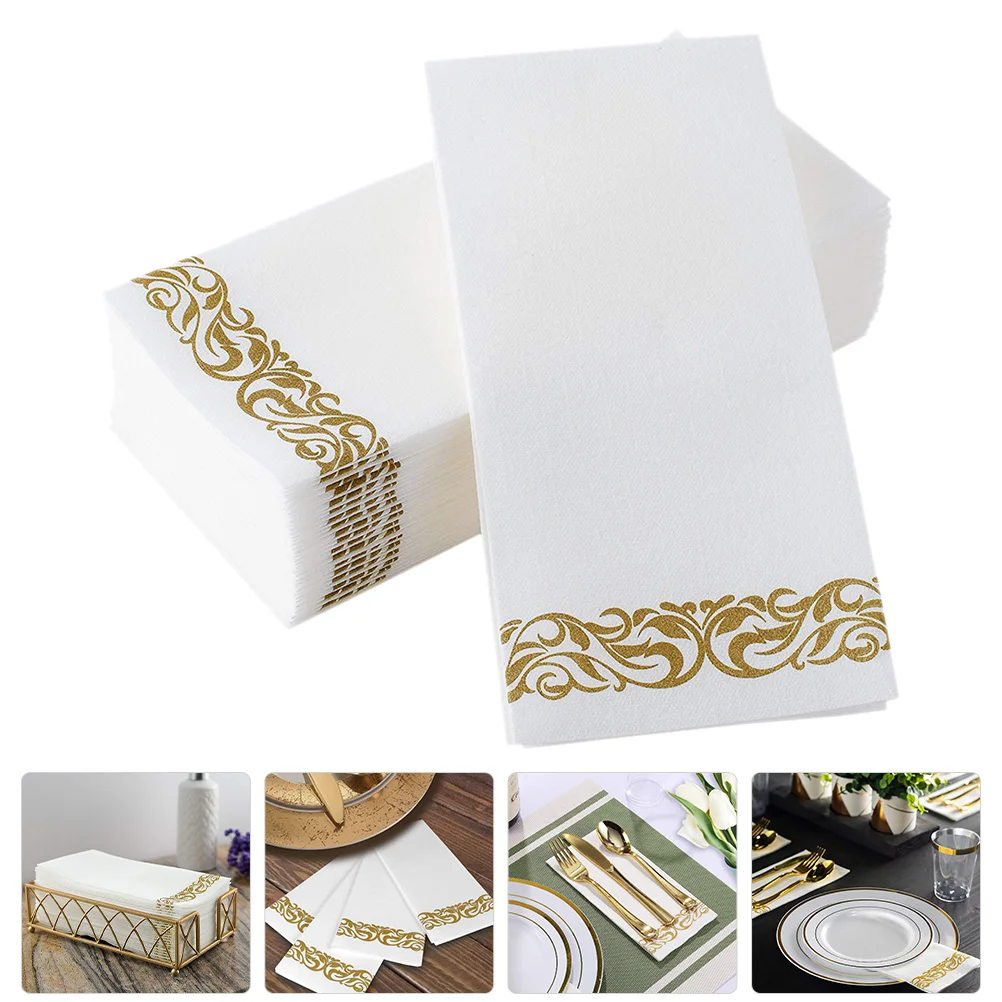 

25 Pcs Paper Napkin Party Napkins Decorative Holiday Dinner Decorate Wedding for Reception Guest Home Decorations Tissue