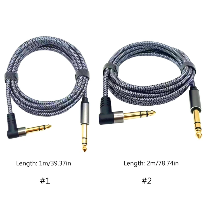 Premium Guitar Cable - Professional Quality, Noise-Resistant Instrument Cable for Electric Guitar (1m or 2m)
