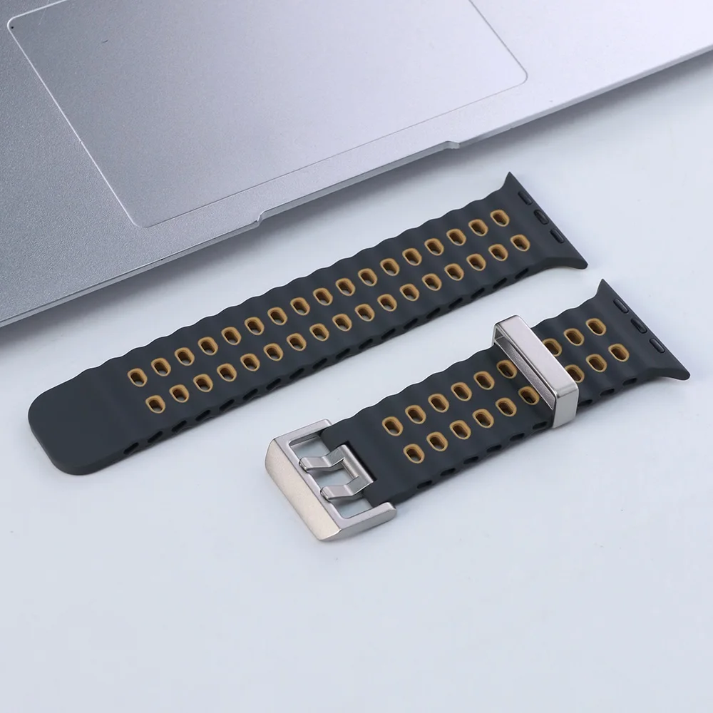 ตัวเลือกสินค้า สายซิลิโคนระบายอากาศ iWatch Ultra 45-49mm ใส่ได้ทุกรุ่น