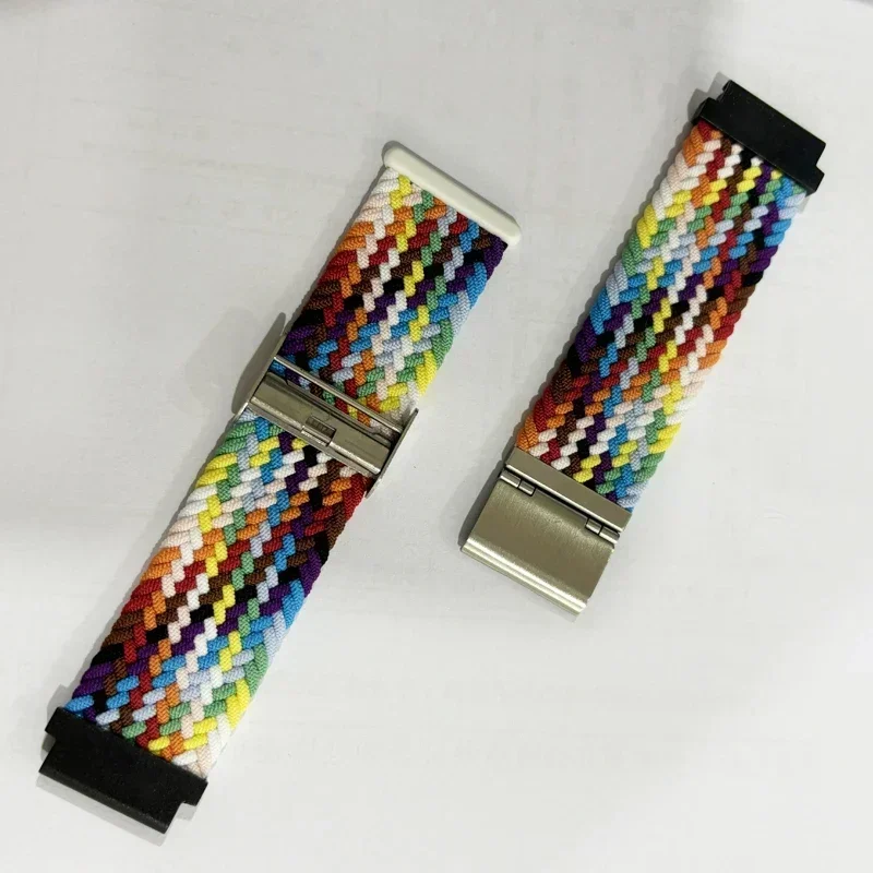 Elastic Braided Nylon Adjustable Quick Release Watchband Strap
