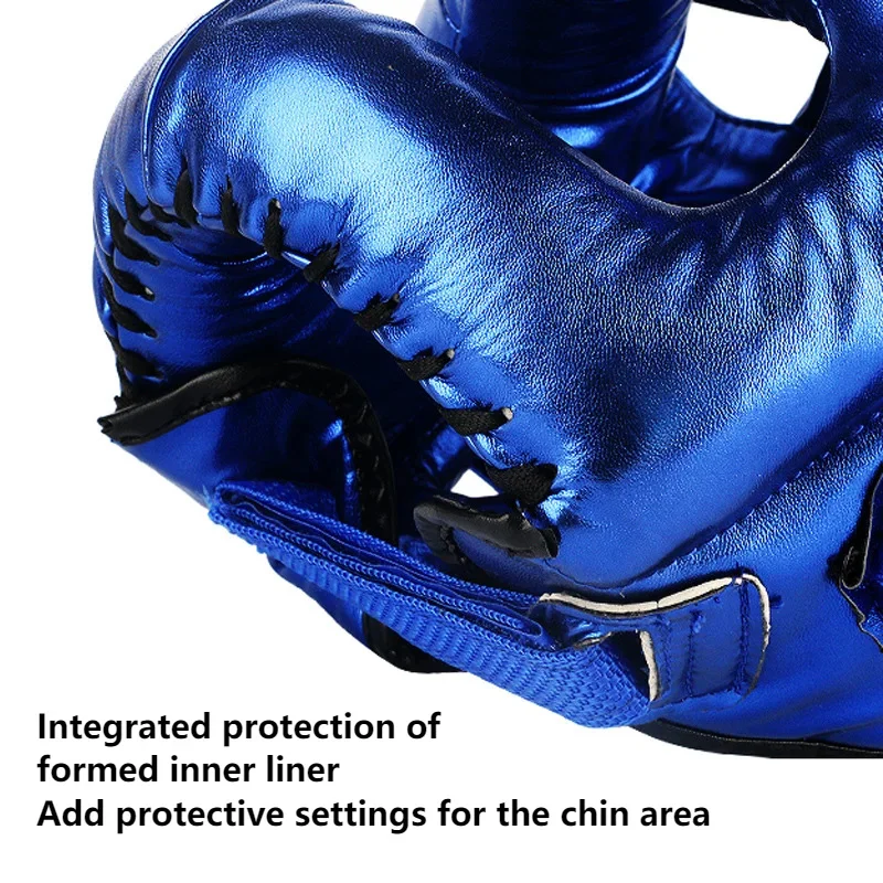 Cross Beam Enclosed Head Protection Nose Bridge Boxing And Fighting Helmet MMA Full Surround Training Protective Helmet
