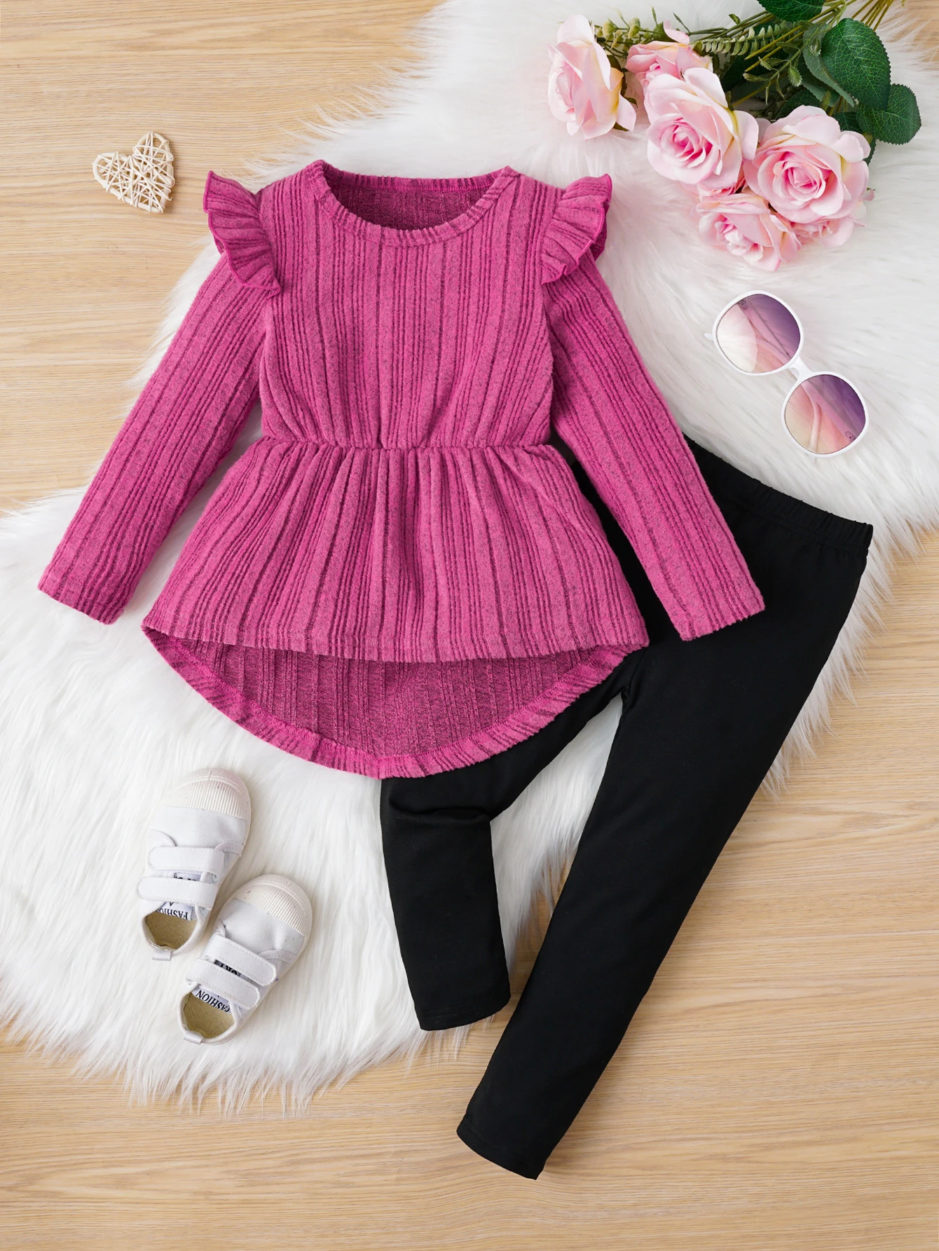Girls Lace Hoodie & Pants Set 3