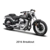 Maisto 1:18 Harley-Davidson 2016 Breakout Die Cast Vehicles Collectible Hobbies Motorcycle Model Toys 1