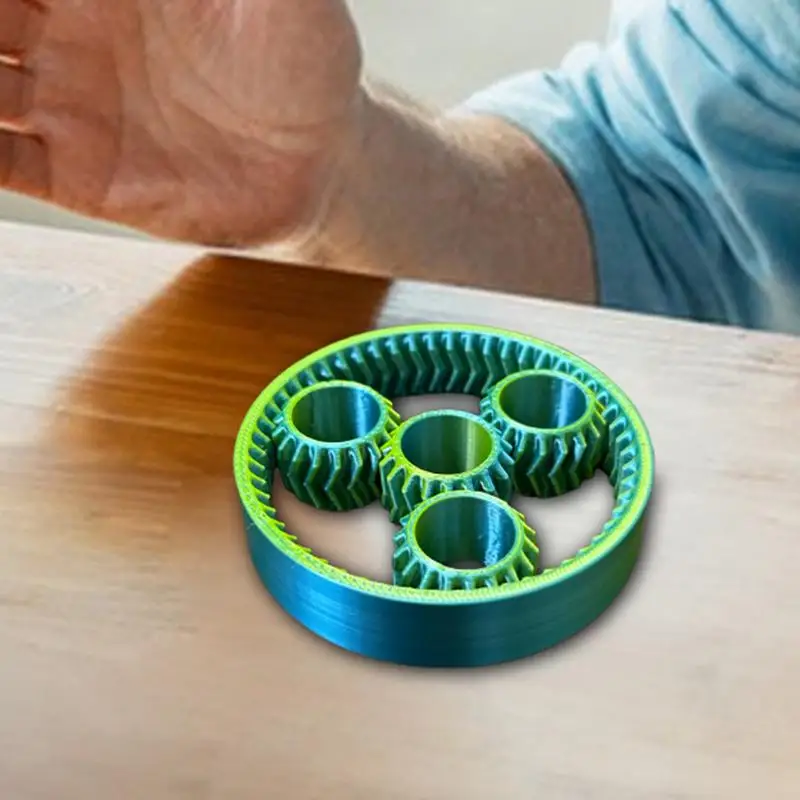 3D Printed Gear Gyro Fidget Gear Sphere Chain Gyro Fingertip Activity Gyroscope Toy Stress Relief For Adults &