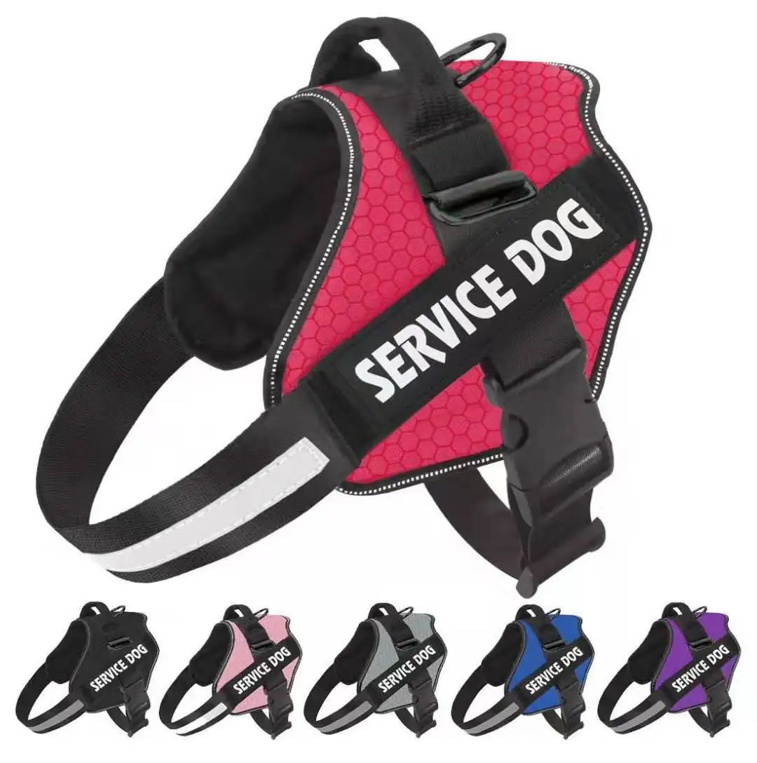 Service Dog Durable No Rip Niylon High QualityHarness Reflective Dog