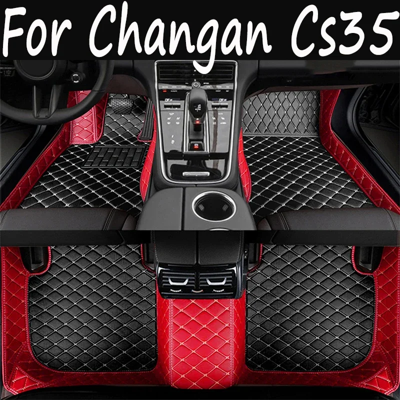 

Индивидуальные автомобильные коврики для Changan Cs35 Plus 2018-2022 года, экологически чистые кожаные аксессуары, детали интерьера