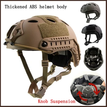 FAST Tactical Protective Helmet Airsoft MH Helmet ABS New Thickened Outdoor PJ Air Gun Shooting CS Protective Equipment 1