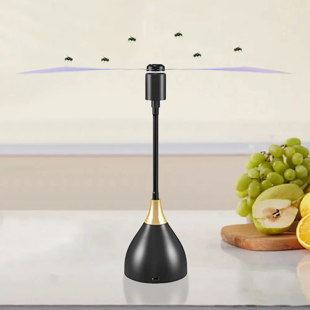 Fly Fans for Tables with Soft Holographic Blades Fly Spinner Portable Outdoor Picnic Fan for Picnic Restaurant Party Home BBQ