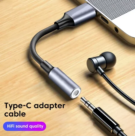 USB 타입 C - 3.5mm 잭 이어폰 어댑터 USB-C 3.5mm 오디오 케이블