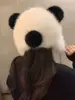 Cute Plush Animal Panda Cartoon Fuzzy Beanie Hat Winter Adult Women's Men's Costume Warm Fluffy Cosplay Girls Cap 5