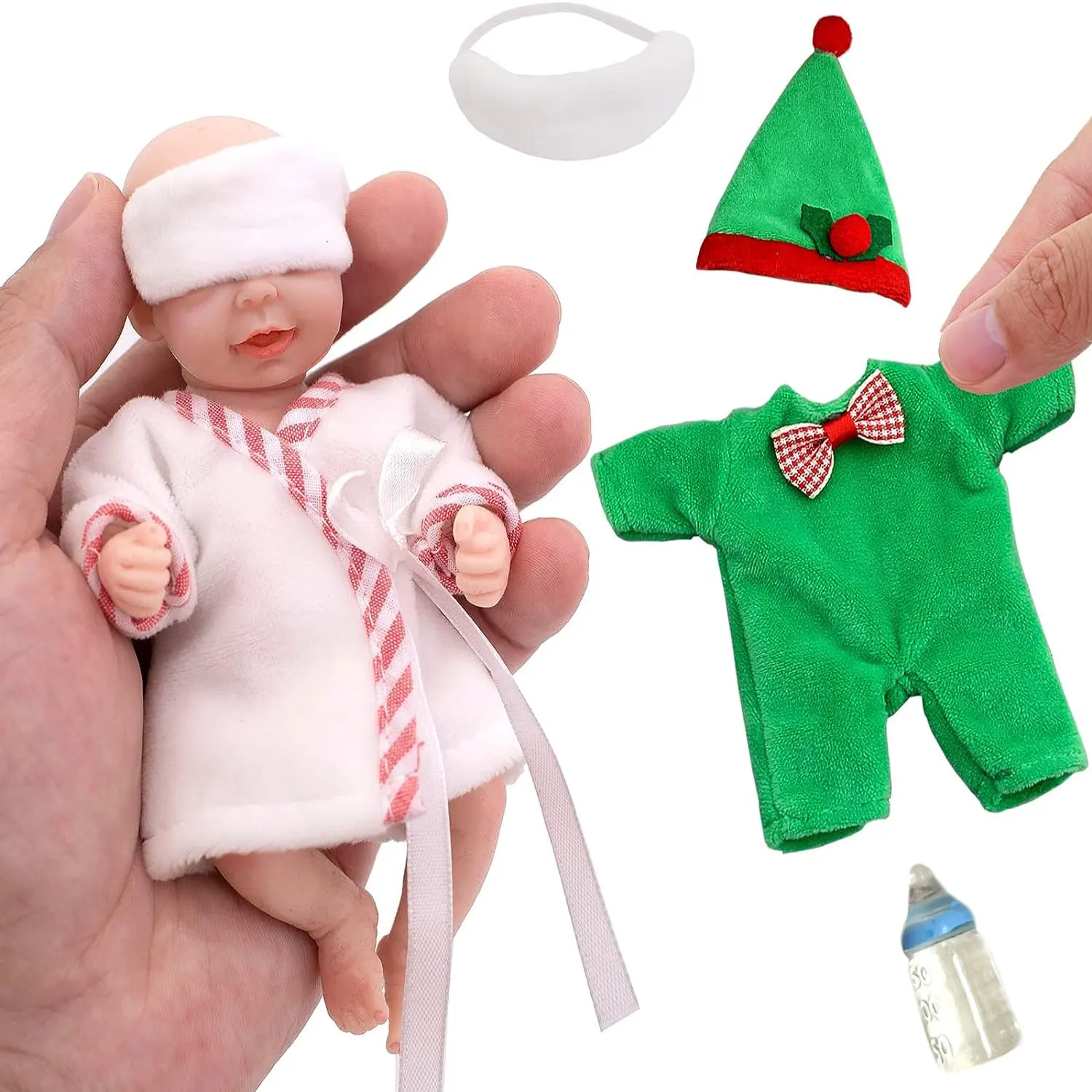 ICradle Reborn Babypuppe 26 Cm – Realistische Silikon-Vinyl-Puppe Mit Kleid, Korb & Geburtsurkunde