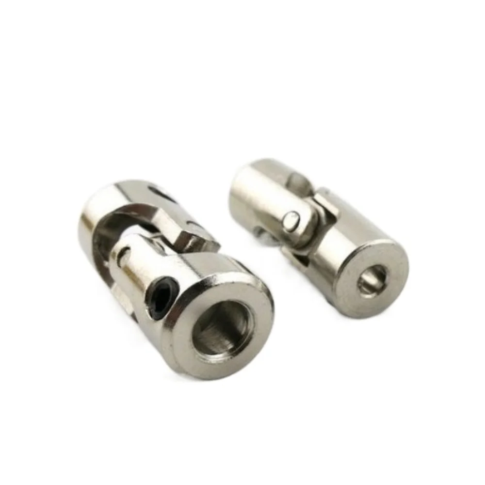 New Metal Cardan Joint Silver 2.3/3/4/5/6/8/10/12mm Motor Connector Universal Multiple Size Shaft Coupler for RC Car Boat