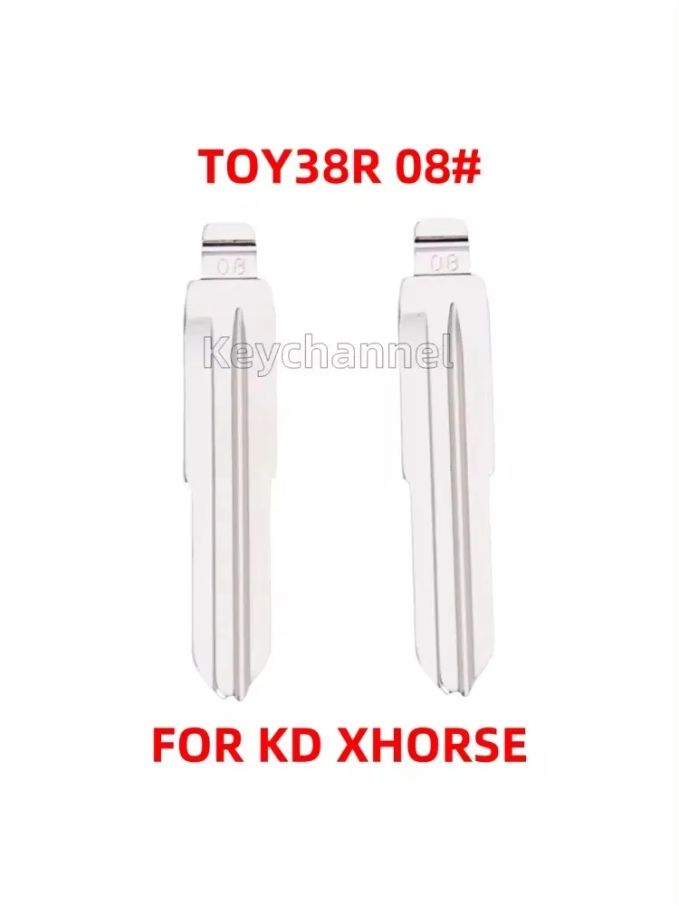 10pcs TOY38R chiave per auto vuota KD Key Blade 08 # chiave di ricambio per KEYDIY Xhorse Remote per Daihatsu KIA Carnival Fiat Palio GEELY
