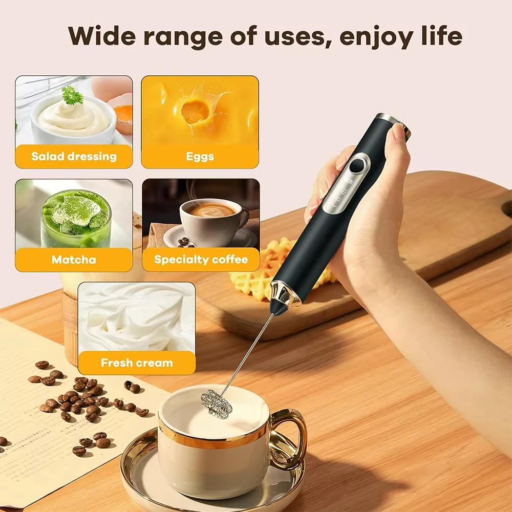 전기 계란 거품기, 휴대용 우유 거품기, 듀얼 스틱 USB 충전식 핸드헬드 음료, 커피 블렌더, 잼 메이커, 푸드 블렌더