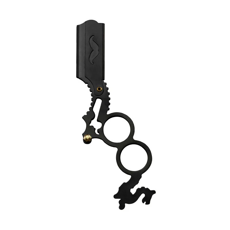 Manual Straight Side Shaver Holder, Beard and Facial Epilator, Foldable Shaver Holder with Stainless Steel Hairdresser