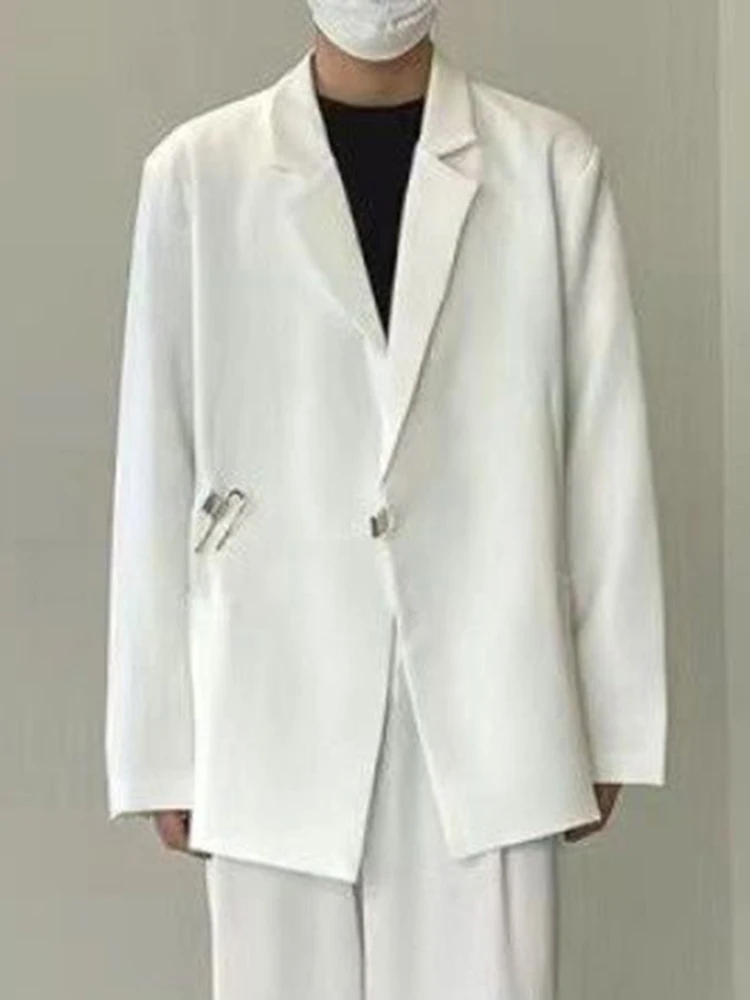 Description Picture 5 of itemCasual suit jacket for men in spring and summer,  design that is niche. Instagram trendy and handsome men's white suit