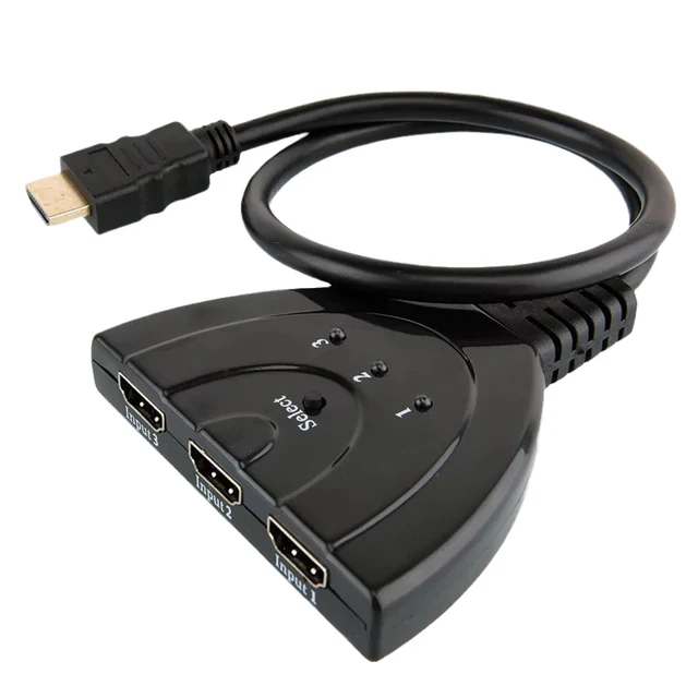 Belastingbetaler teksten Niet modieus 4K*2K Mini 1080P 3 in 1 Video Cable Splitter 3 Ports 3D HDMI-Compatible  Switcher 4K Adapter Converter for PC HDTV PS3/4 XBOX - AliExpress