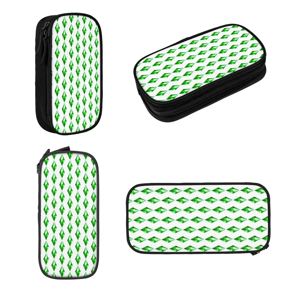 The Sims 4 Plumbob 연필 케이스, 대용량 펜 가방, 펜 상자, 연필 파우치, 소년 소녀 학생 문구, 학교 사무실