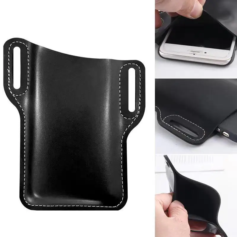 1PC Vintage PU Marsupio in pelle Custodia per cellulare
