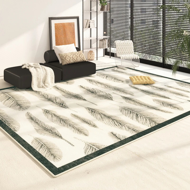 Modern Style Living Room Decoration Striped Carpet Light Luxury Study Rug Home Washable Anti-slip Mat Thickened Rugs for Bedroom 4