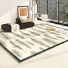 Modern Style Living Room Decoration Striped Carpet Light Luxury Study Rug Home Washable Anti-slip Mat Thickened Rugs for Bedroom 4