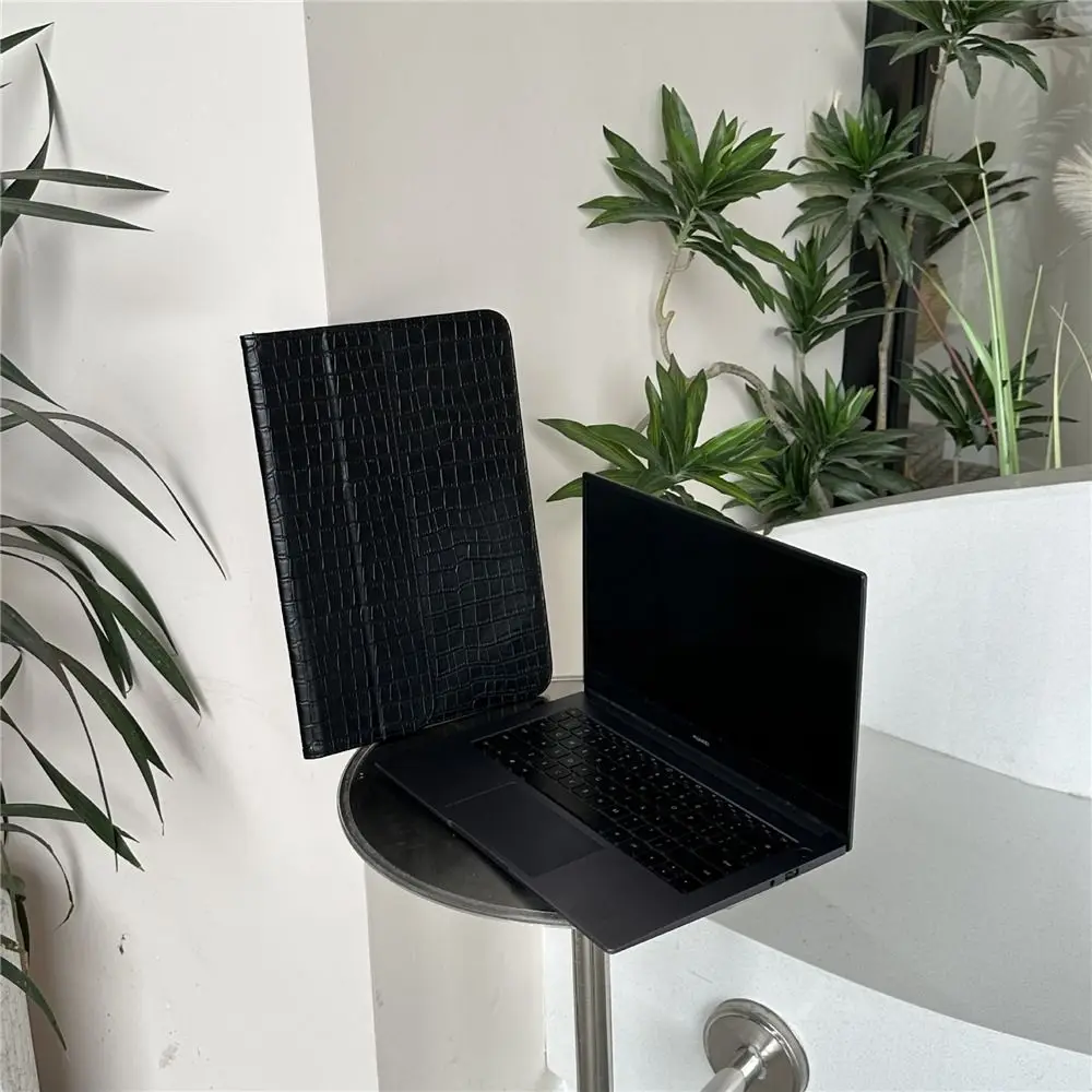 Elegant Leather Pattern Laptop Sleeve and Tablet Pouch