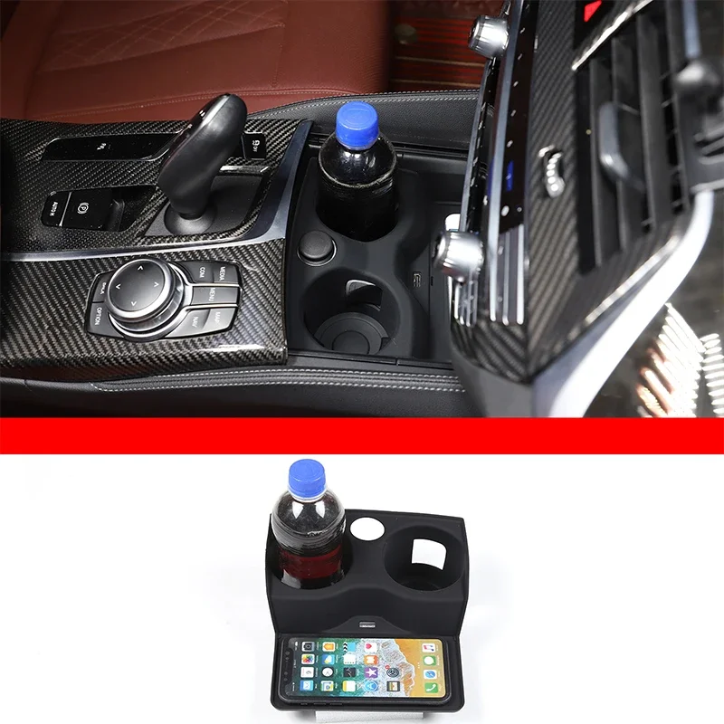 

For BMW 5 Series 6 Series GT 2018-2023 Black Car Central Control Wireless Charging Silicone Pad Car Interior Accessories