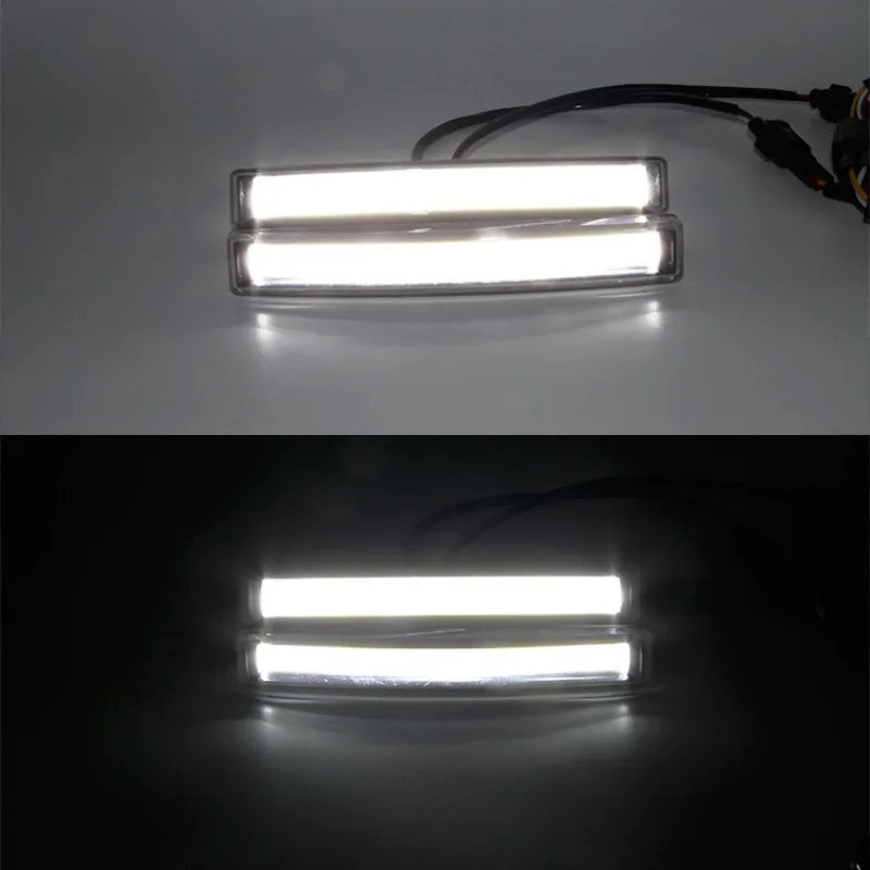 New Generation COB Auto LED Daytime Running Light High-brightness Daylights Super Bright Car DRL Waterproof Fog Lamp Accessories detail image 2