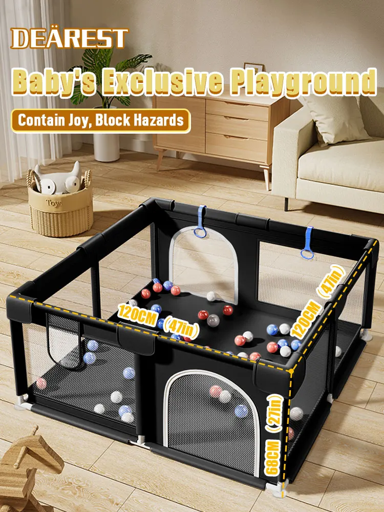 Playpen 120x120cm Children's Parks for Babies