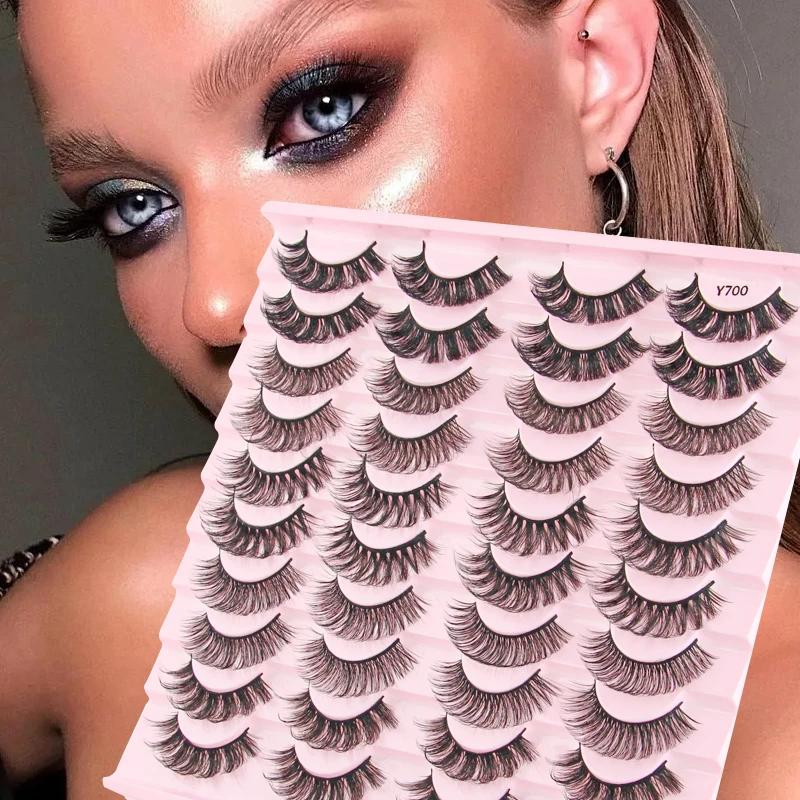 

Lashes 3/5/10/20 pairs Fluffy Mink Lashes 3D False Eyelashes Russian Strip Lashes Natural Soft Eyelashes Fake Eyelashes Makeup