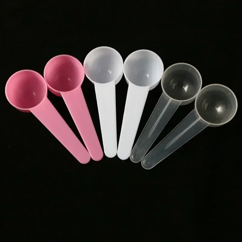 Spoon 5g Plastic PP Metering Spoon 10ml Milk Powder Liquid Mask Powder Round Bottom Short Handle