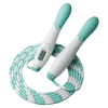 Beaded Jump Rope Plastic Segmented Jump Rope with Counter Soft Beaded Skipping Rope Adjustable Length for Kids Adults 5