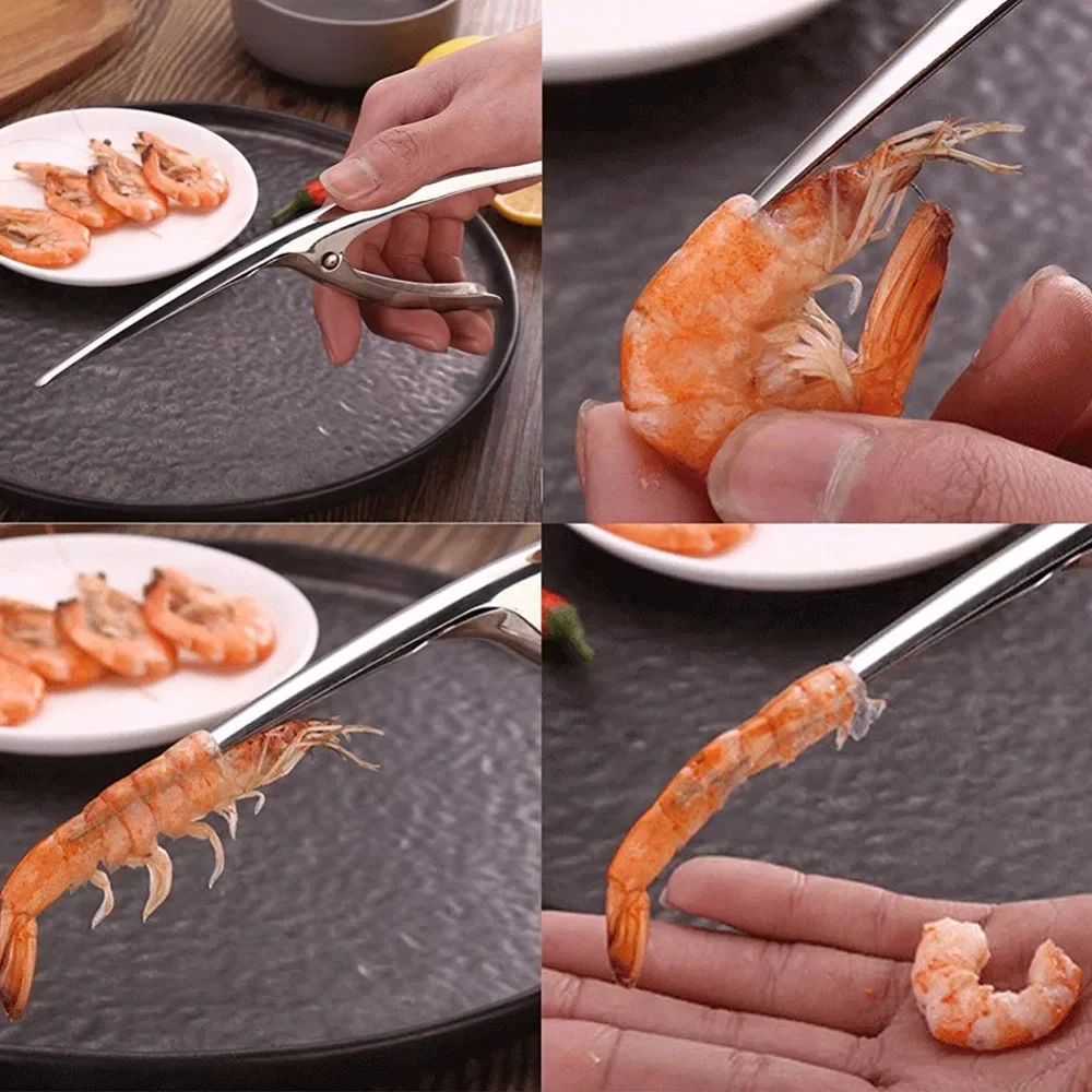 1PC Shrimp Peeler Prawn Peeler Shrimp Deveiner Peel Device Fishing Knife Creative Kitchen Gadget Cooking Seafood Tool