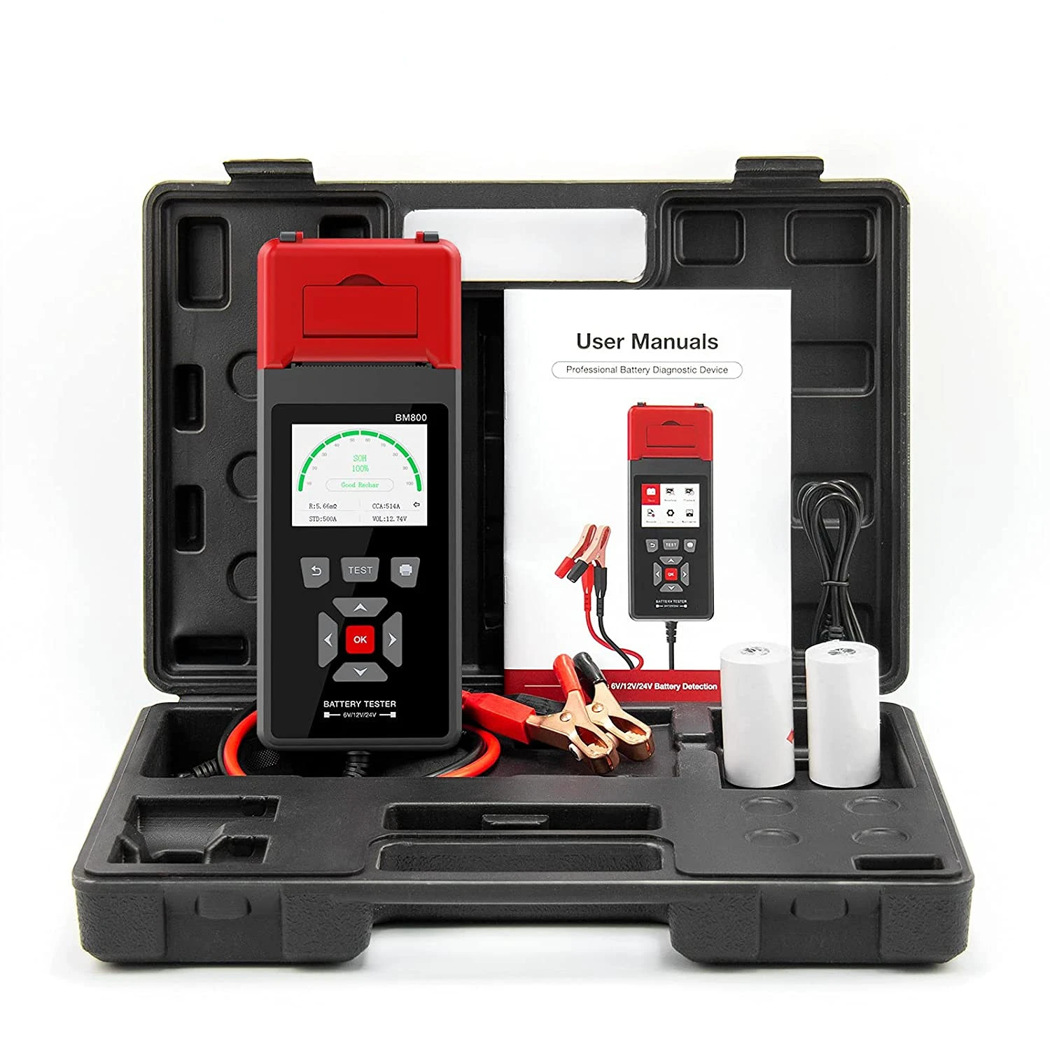 BM800 professional multifunctional battery storage tester with printed