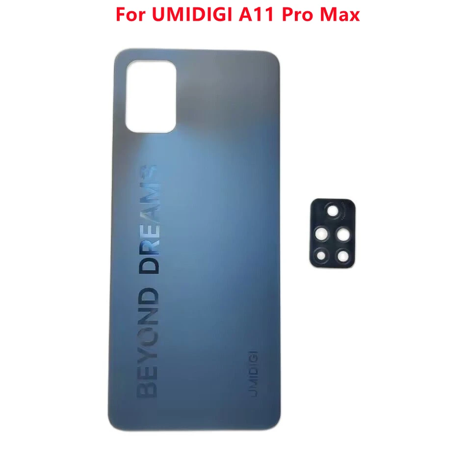 

For UMI UMIDIGI A11 Pro Max Phone Battery Cover Back Shell Housings Case Repair Frame Camera Glass Lens Parts+Camera Lens Parts
