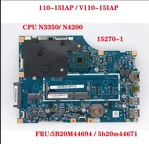 

5B20M44694 5b20m44671 for Lenovo 110-15IAP V110-15IAP laptop motherboard Model 15270-1 448.08A03.0011 with CPU N3350/ N4200