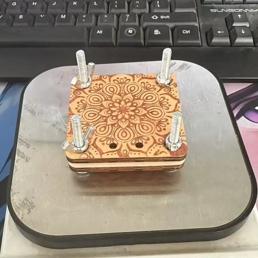나무 포켓 꽃 압화기 DIY 휴대용 표본 엠보싱 장치 미니 창의적 압화 도구 건조 꽃 만들기