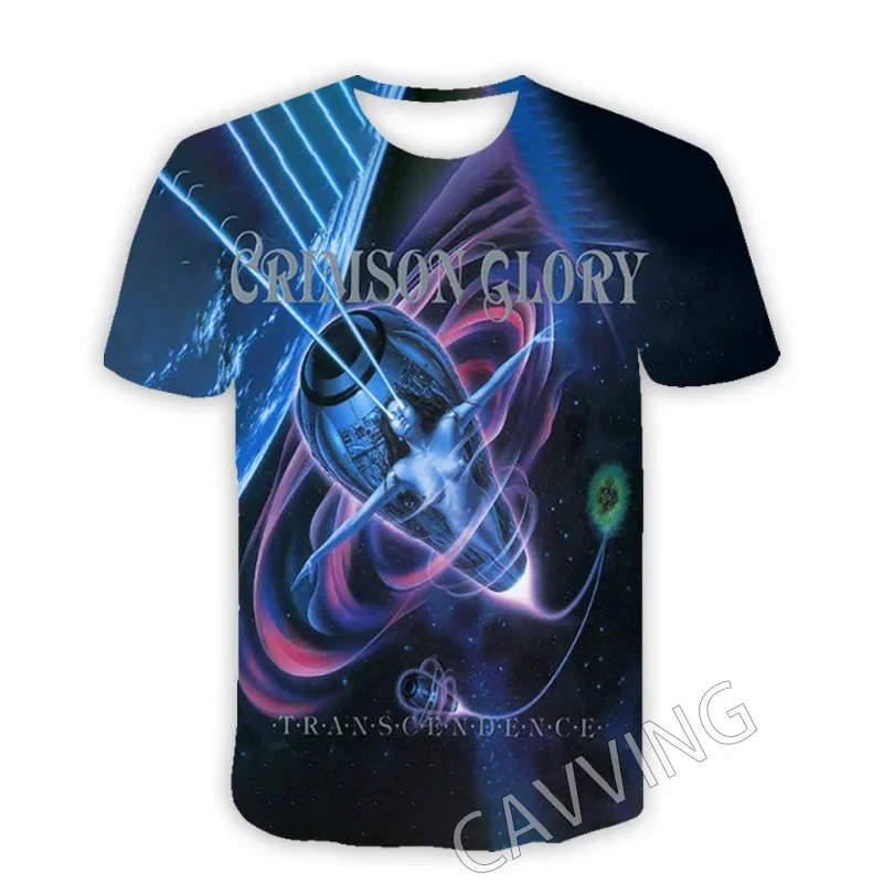 

2024 New Fashion Men and Women 3D Printed Crimson Glory Rock Casual T-shirt Hip Hop T-shirt Harajuku Style Top Clothing