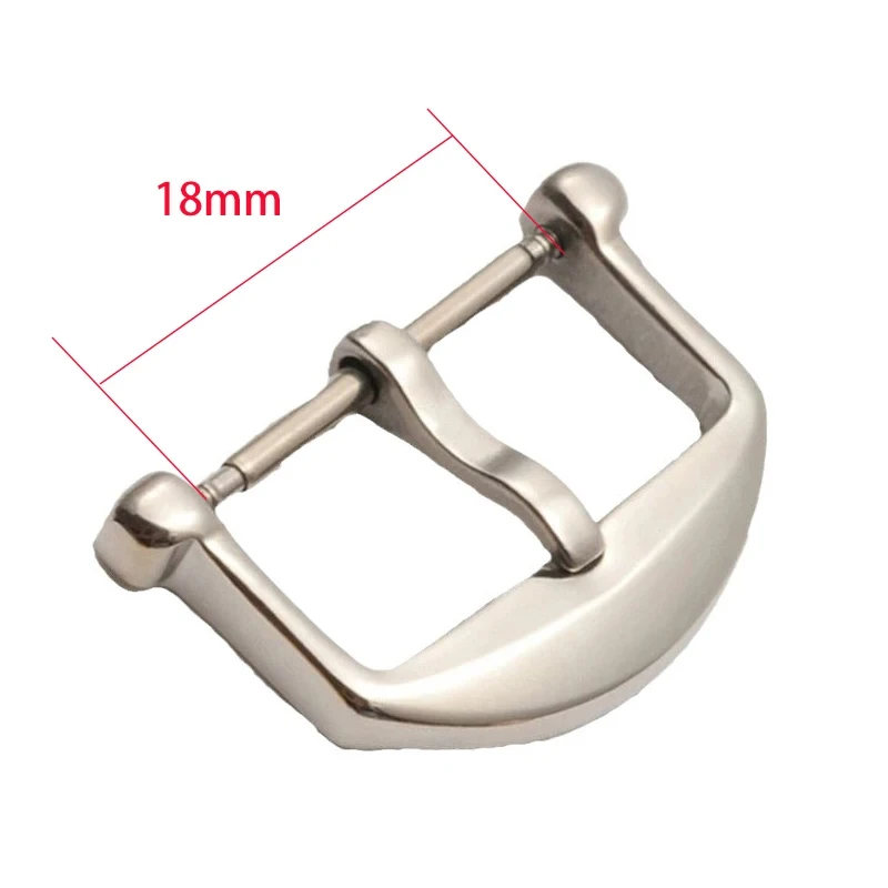 IWC ステンレススチール ピンバックル Iwc用ステンレススチールピンバックル付きレザー腕時計,大型パイロット