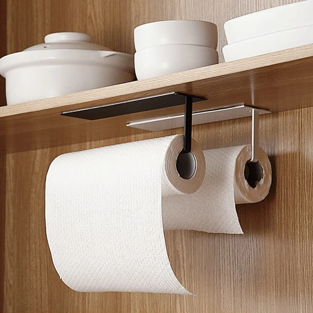 Roll Paper Holder Removable One-Handed Tear Paper Towel Roll Holder with Suction  Cup Space-Saving Modern for Kitchen Dining Room - AliExpress