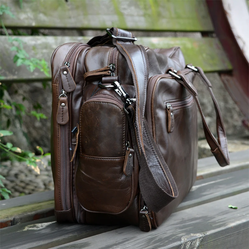 Luxury Genuine Leather Travel Bag Men Luggage Duffel Bag Big Weekend Bags Tote Big Weekend Overnight Bags Carry on Messenger