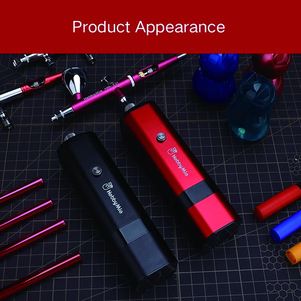 HM-02 Handheld Portable Compressor Automatic Airbrush Air Pump Model Spraying Tool Hobby DIY Accessories Air Pump