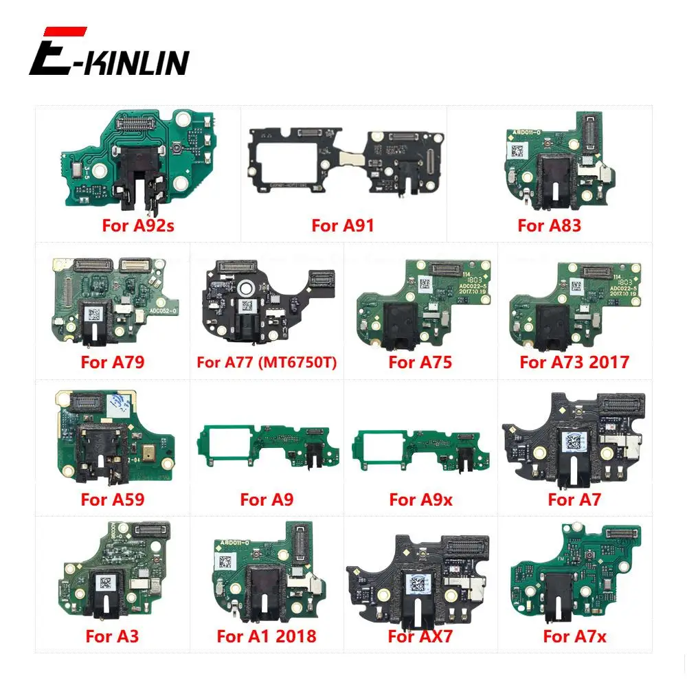 

Headphone Jack Earphone Audio Port Board For OPPO A92s A91 A83 A79 A77 A75 A73 A59 A9 A9x A7 A3 A1 AX7 A7X Microphone Connector